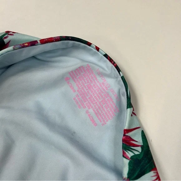 NEW Victorias Secret Size Medium Bikini Bottoms Floral Green Blue Pink 72A #1722 - Picture 4 of 7